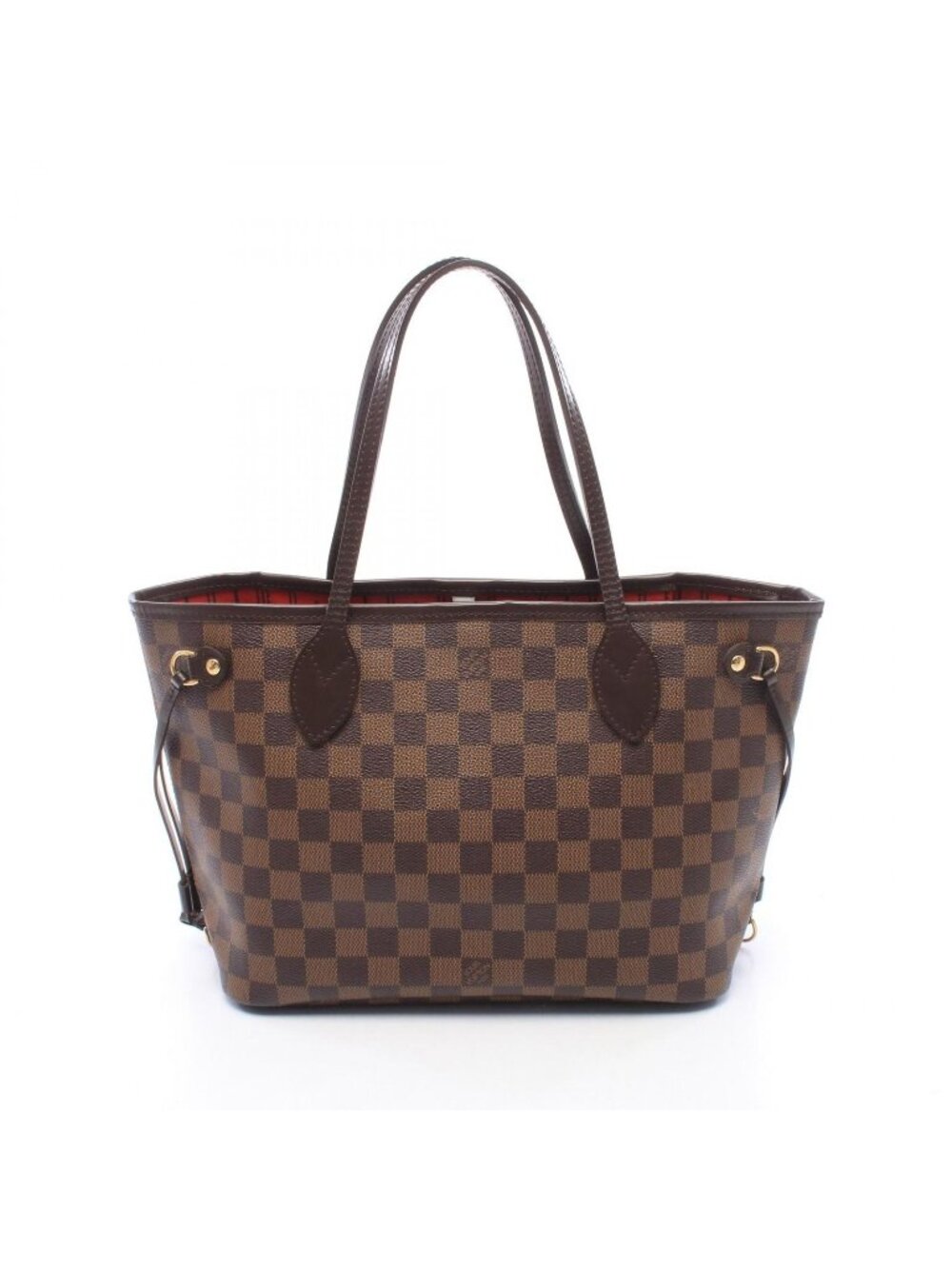 Louis Vuitton Tote Bag Neverfull PM Damier Ebene Leather